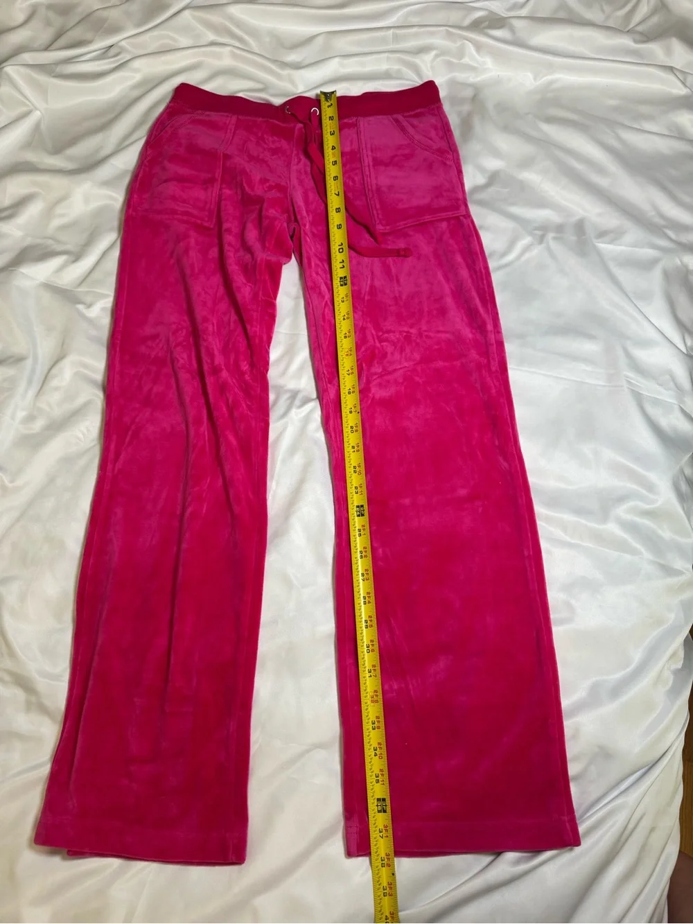 Ambiance Apparel Pink Velour Drawstring Lounge Pants, Large